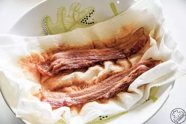 培根芝士菠菜酥皮塔丨快手鹹點的做法 步骤5
