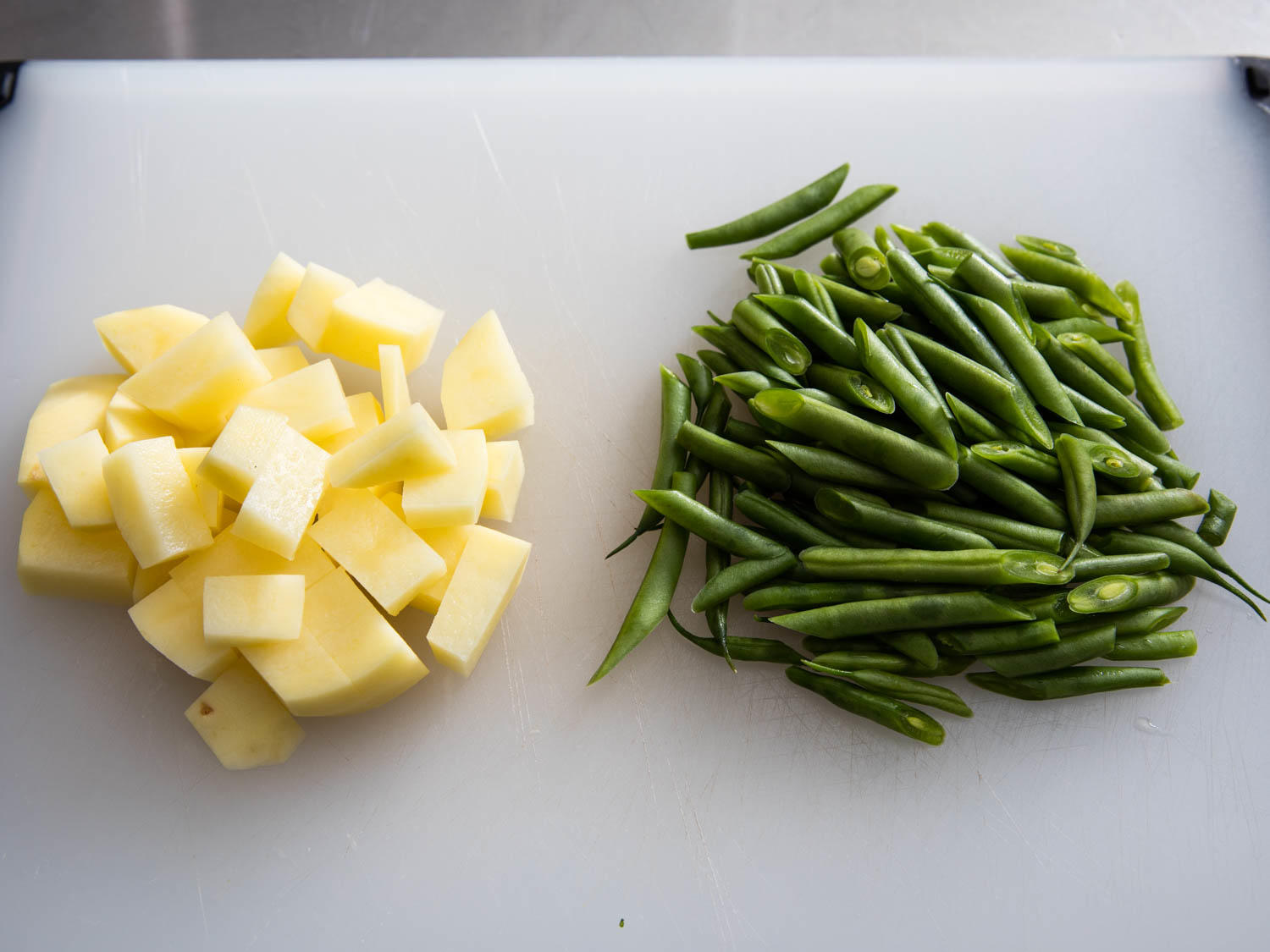 #活力綠#紐西蘭青醬意麪配四季豆土豆的做法 步骤1