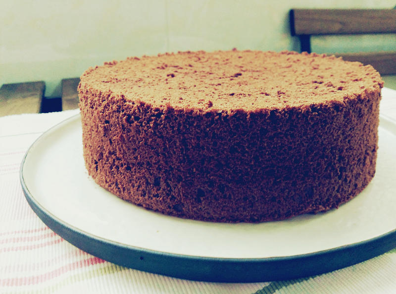 最愛的巧克力戚風蛋糕（8寸）的做法 步骤6