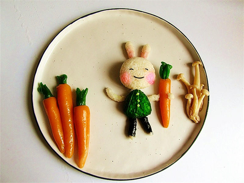 小兔的胡蘿蔔兒童餐的做法 步骤11