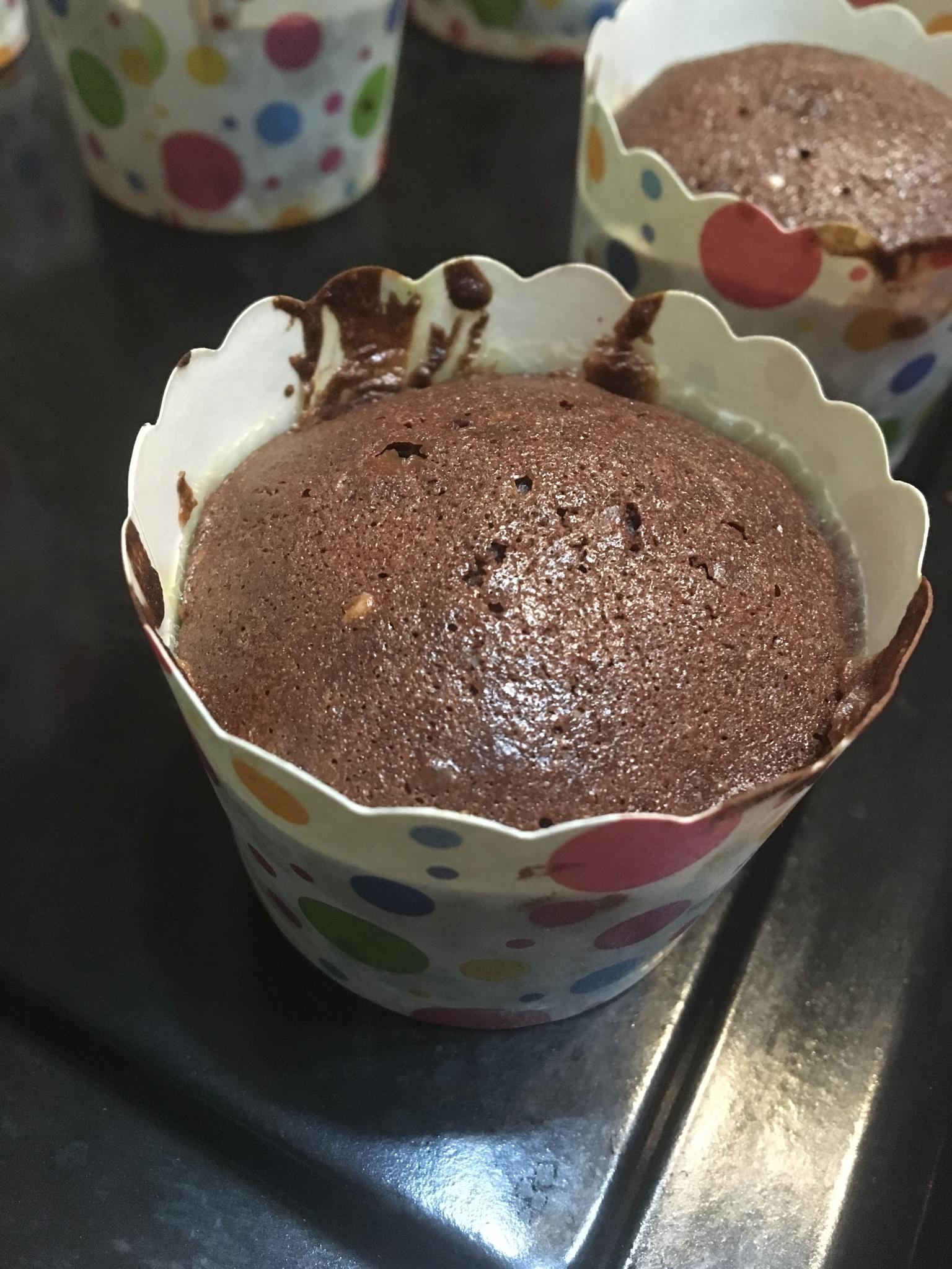 巧克力熔岩蛋糕 （快手超簡單）沒有烤箱也可以的做法 步骤4