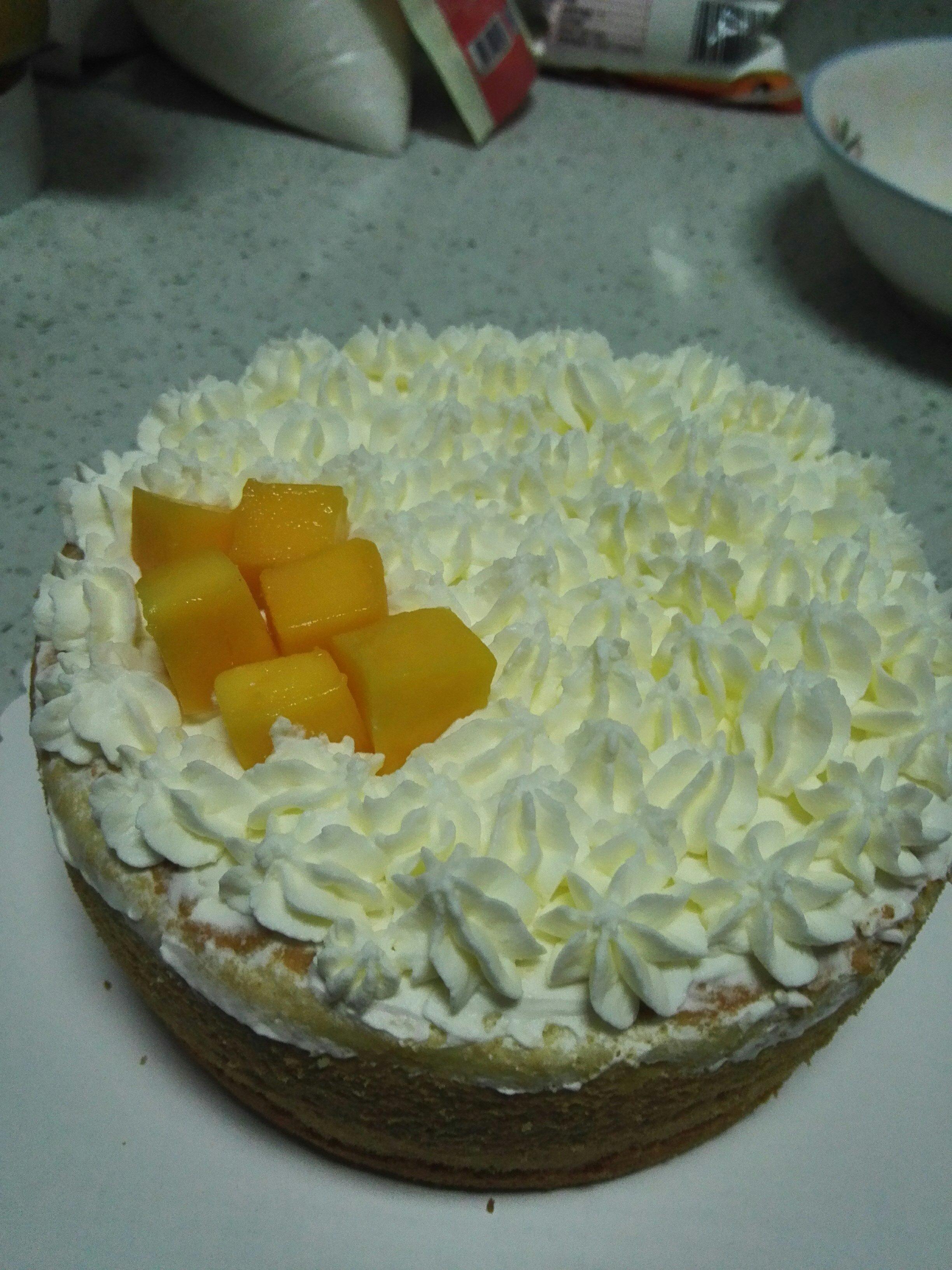 芒果流心蛋糕的做法 步骤4