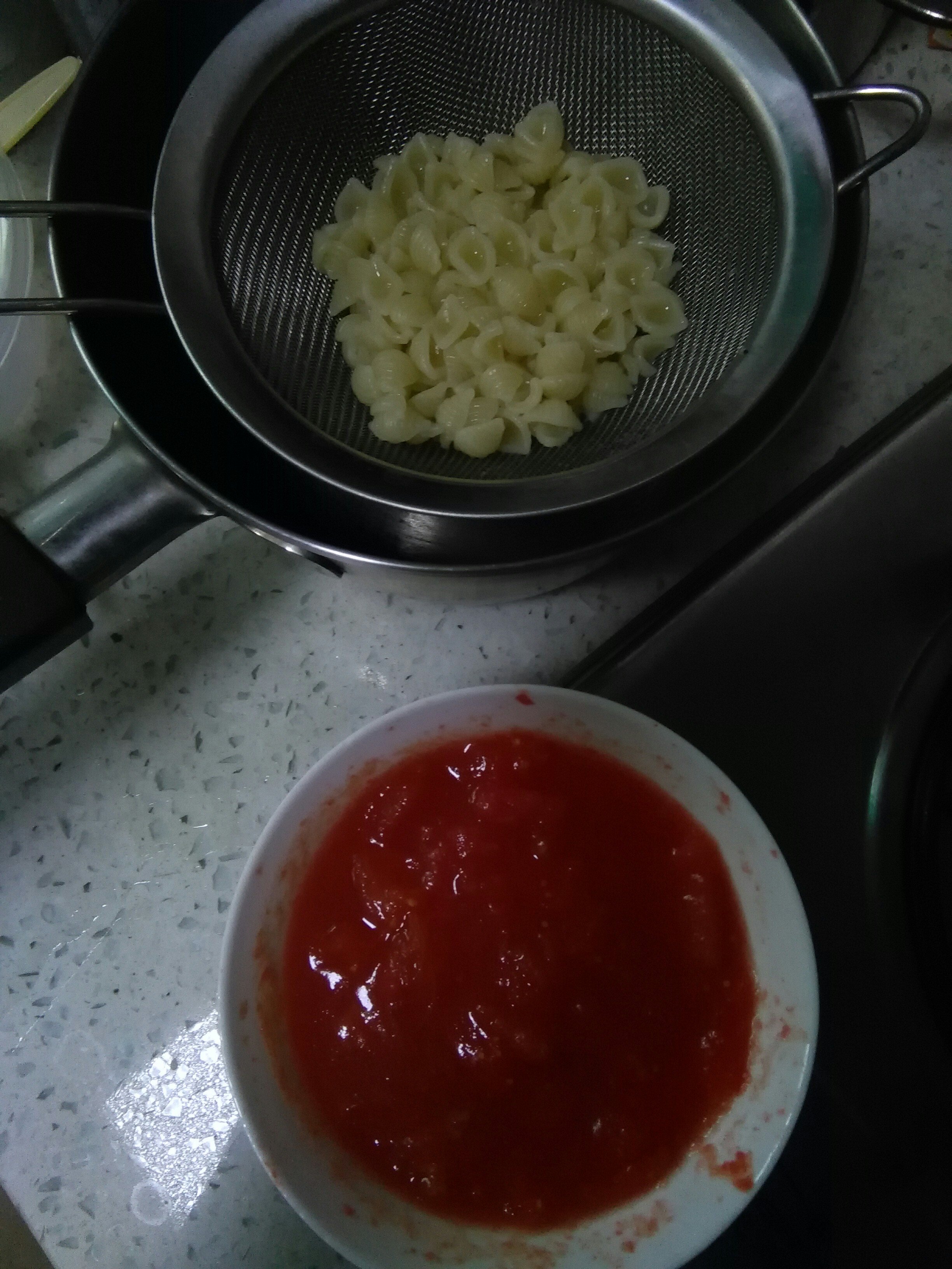 寶寶輔食：番茄貝殼面的做法 步骤4