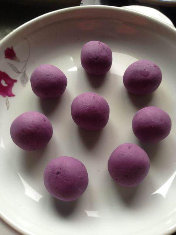 紫薯豆沙糯米餈的做法 步骤12