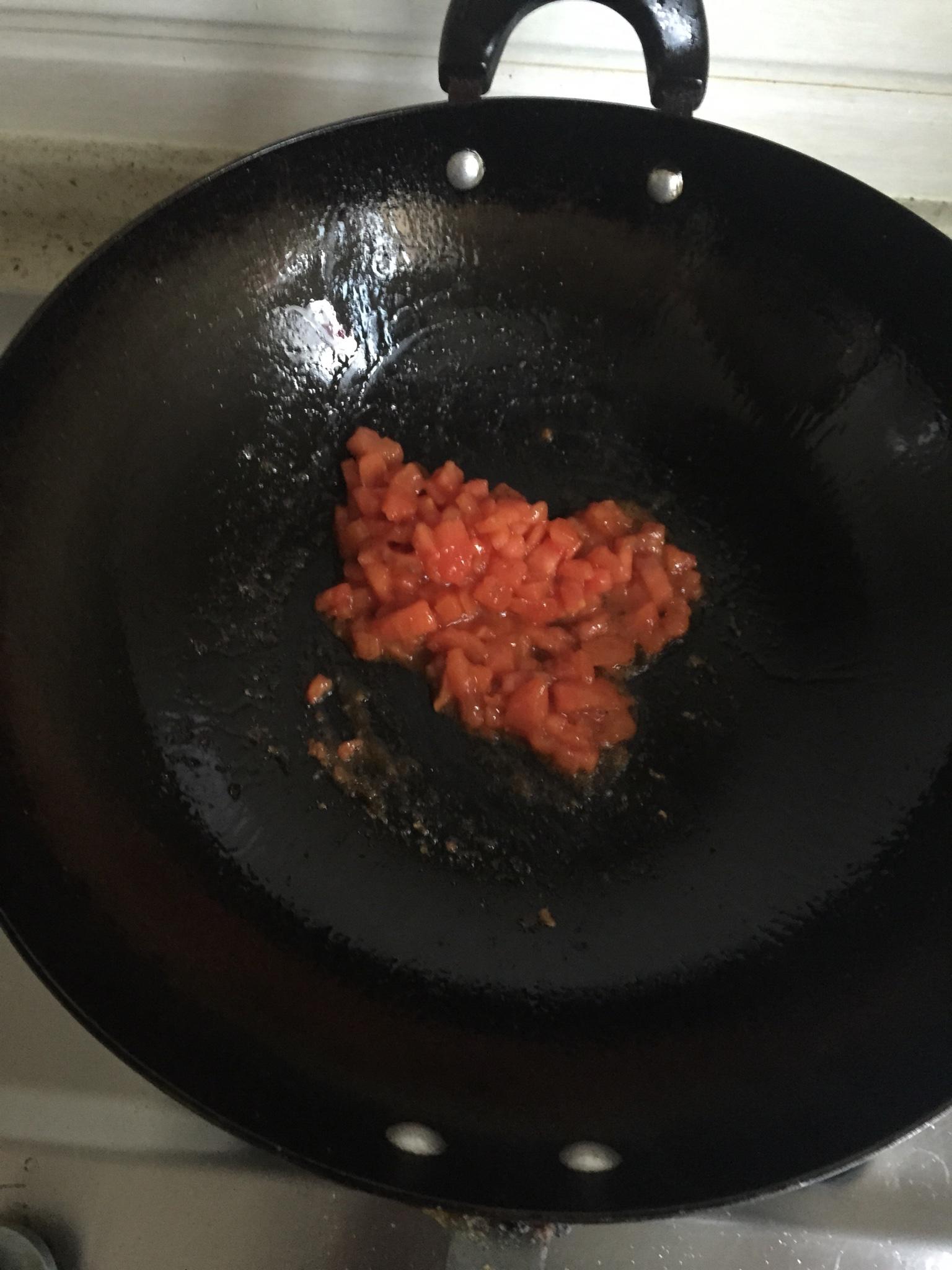 西紅柿雞蛋肉丸蓋澆飯的做法 步骤5