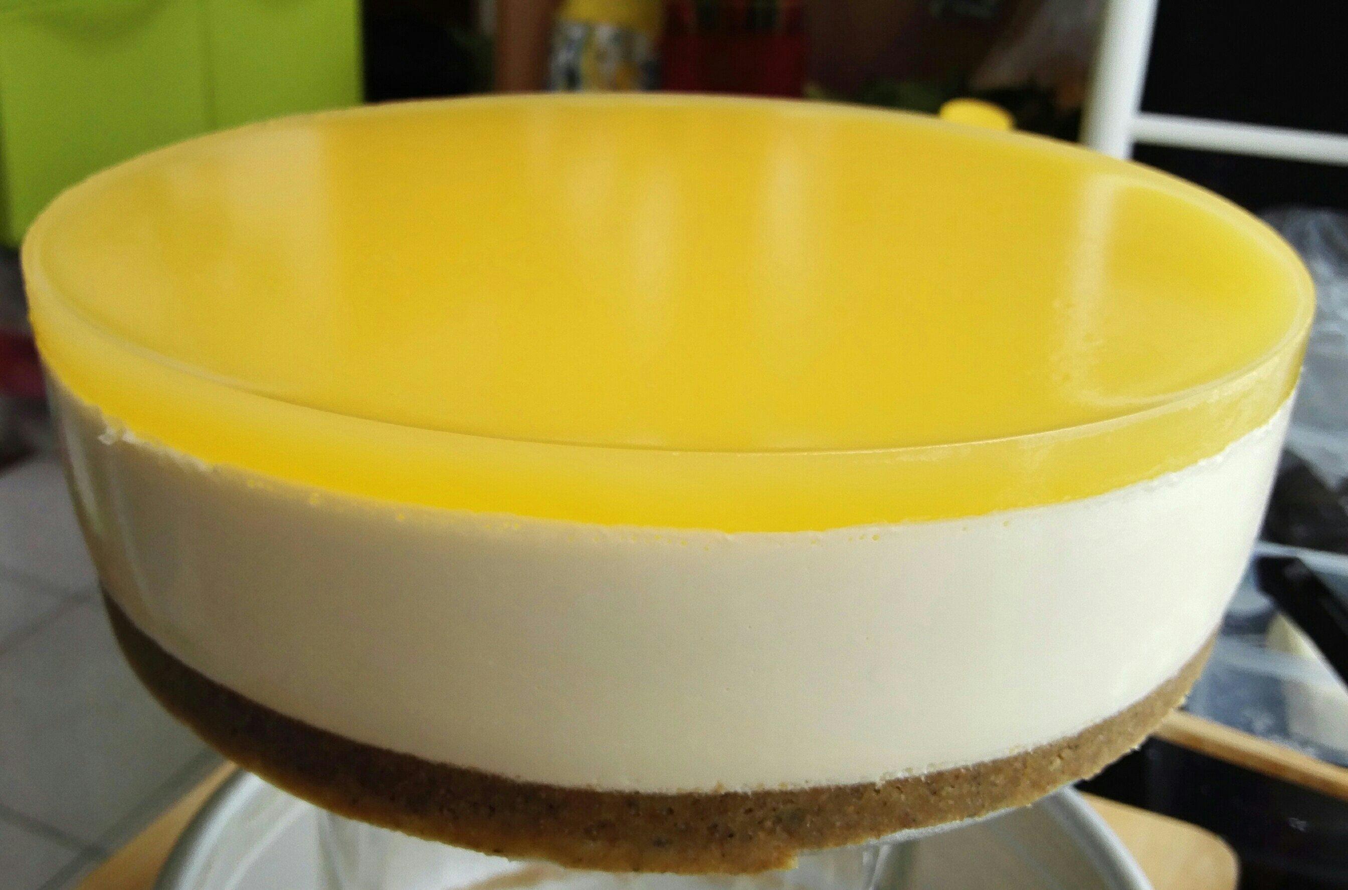 八寸芒果鏡面芝士蛋糕的做法 步骤9
