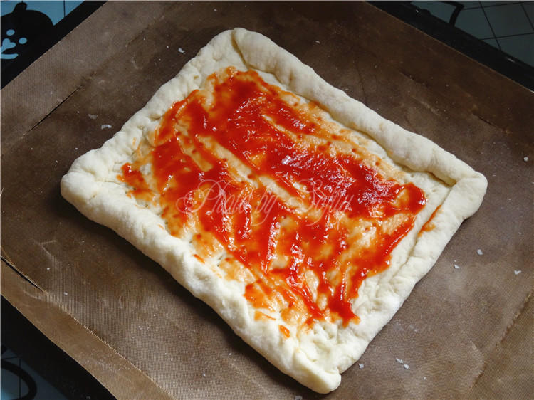 免揉披薩#東菱電子烤箱#的做法 步骤10