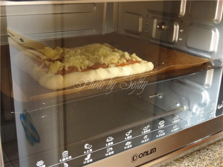 免揉披薩#東菱電子烤箱#的做法 步骤13