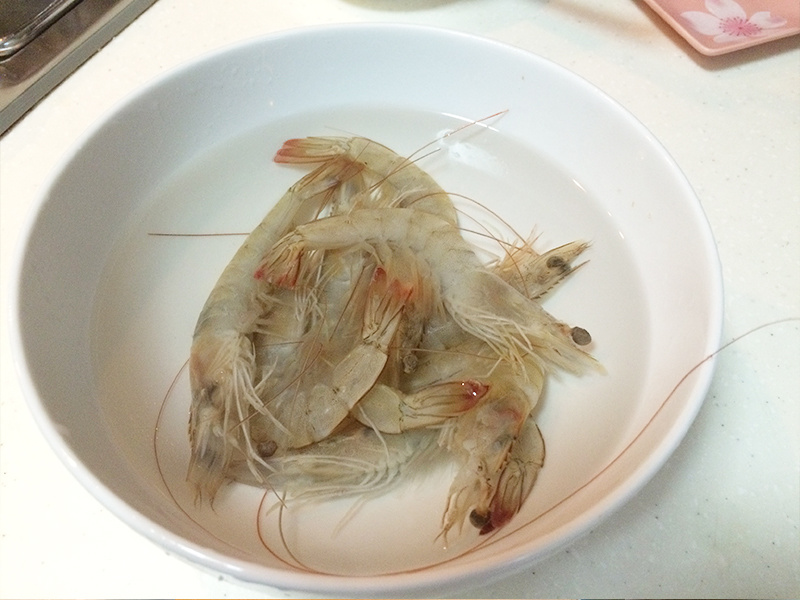【一人食】瑤柱海蝦粥的做法 步骤2