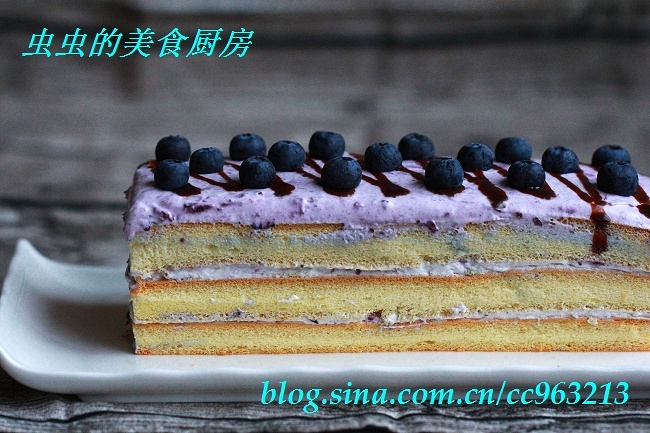 藍莓奶油蛋糕的做法 步骤7
