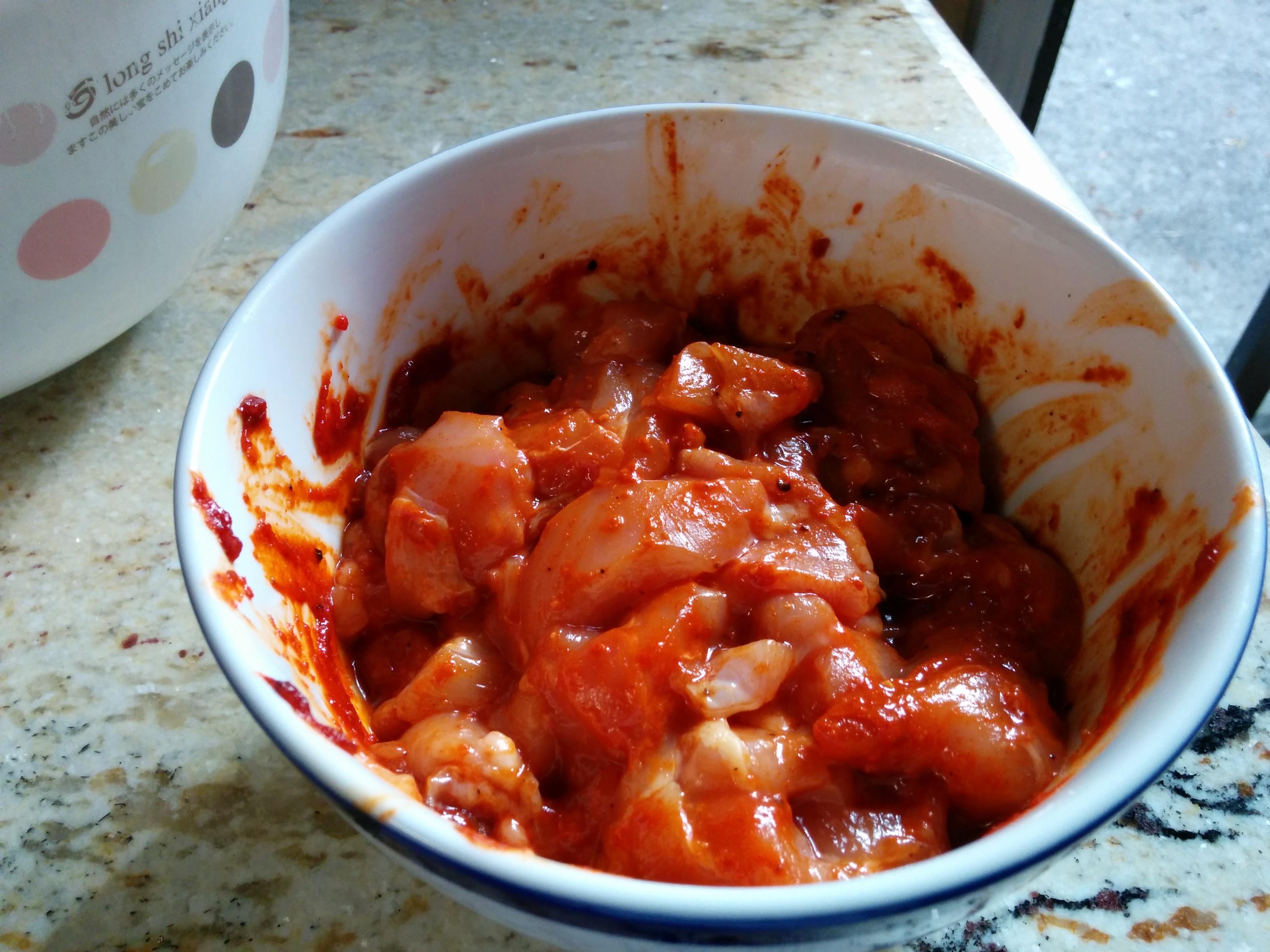 韓式芝士雞肉的做法 步骤1