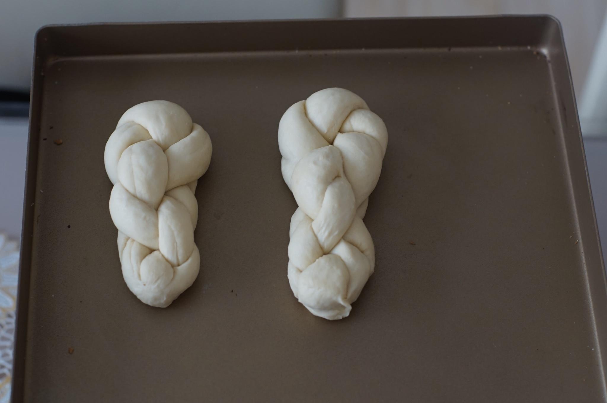 編織系列～兩股麻花辮酥粒麪包的做法 步骤11