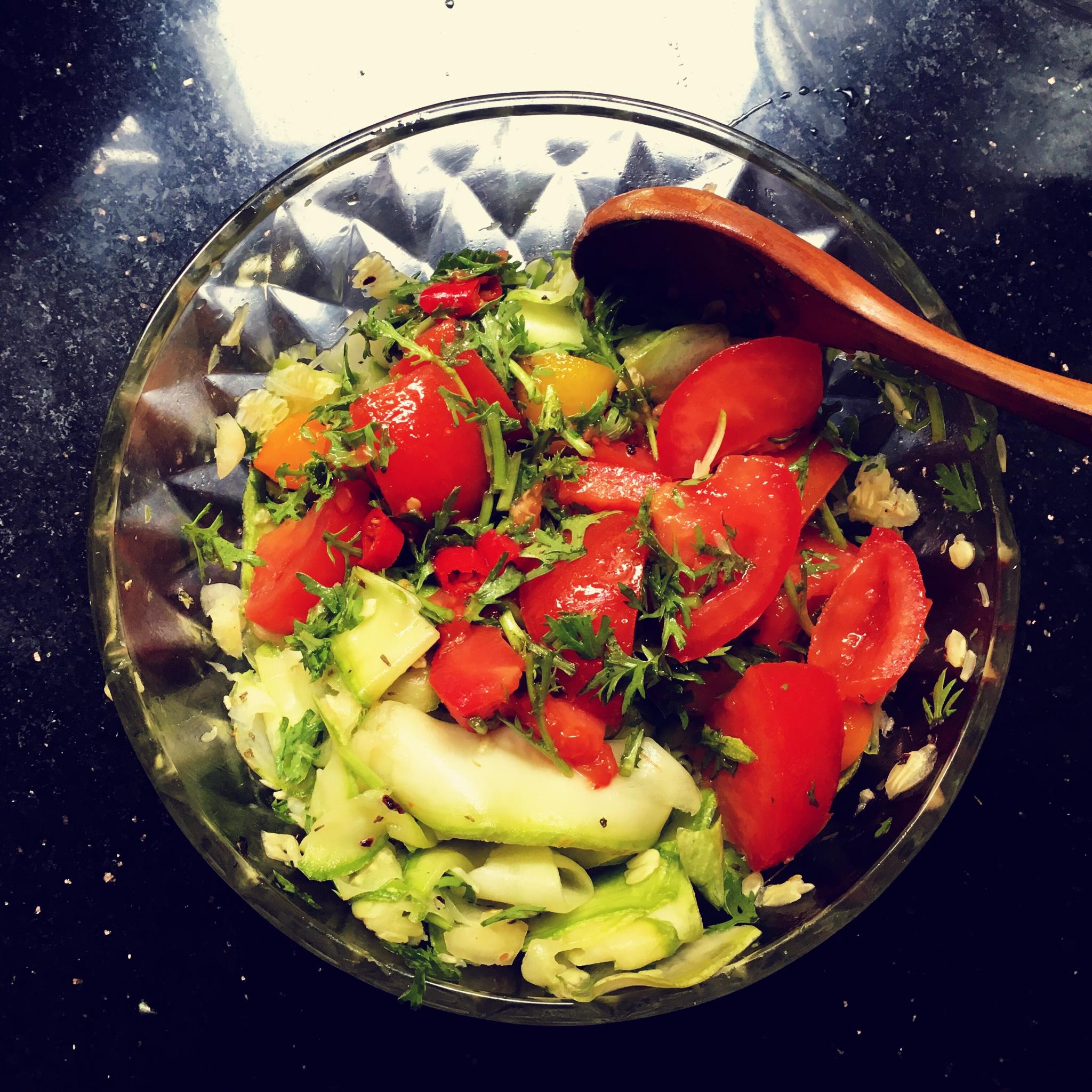 番茄西葫蘆沙拉的做法 步骤16