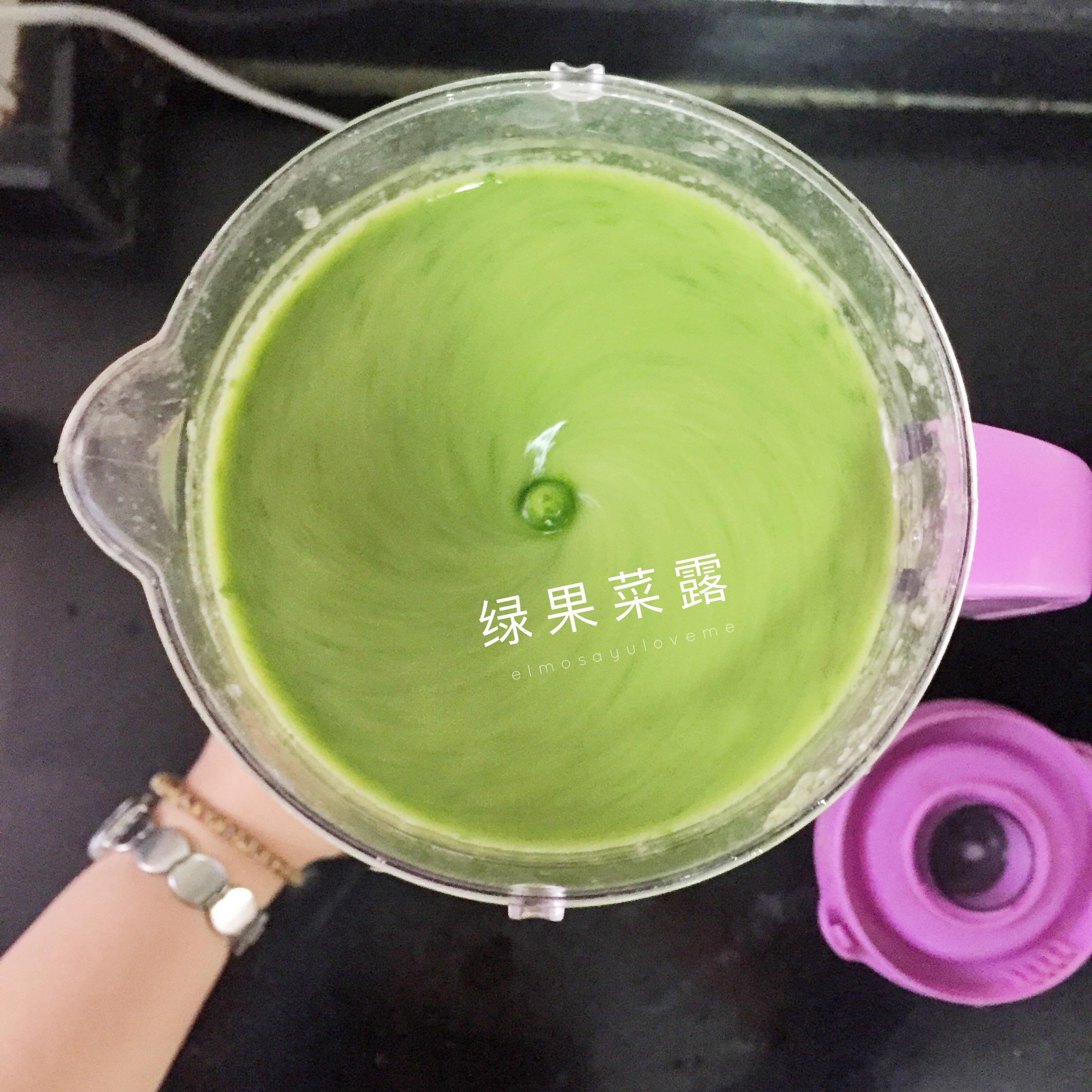 綠果蔬露-green-香蕉蘋果蔬菜汁的做法 步骤5
