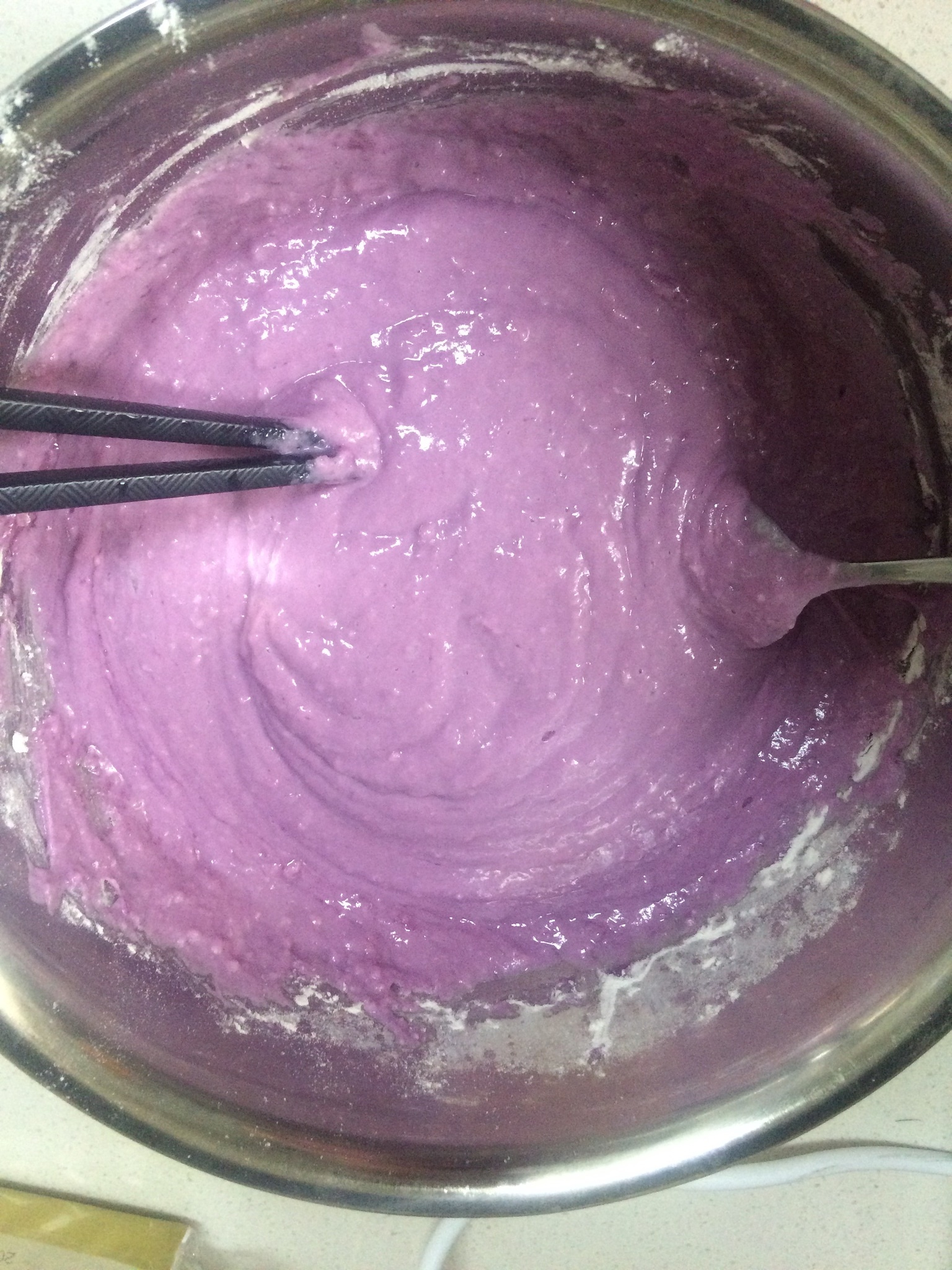 心型紫薯餅的做法 步骤2