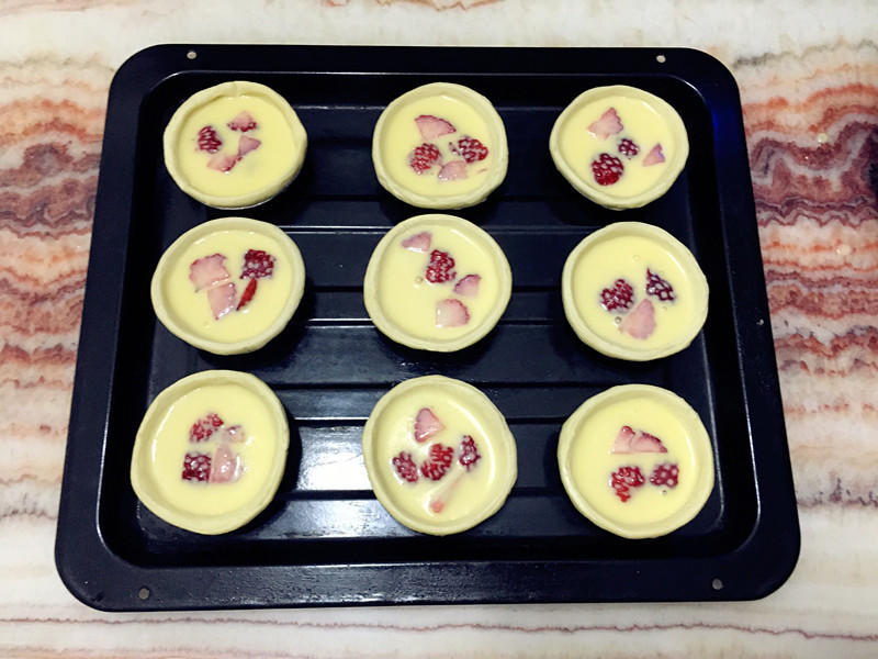 #東菱電子烤箱#之草莓蛋撻的做法 步骤5