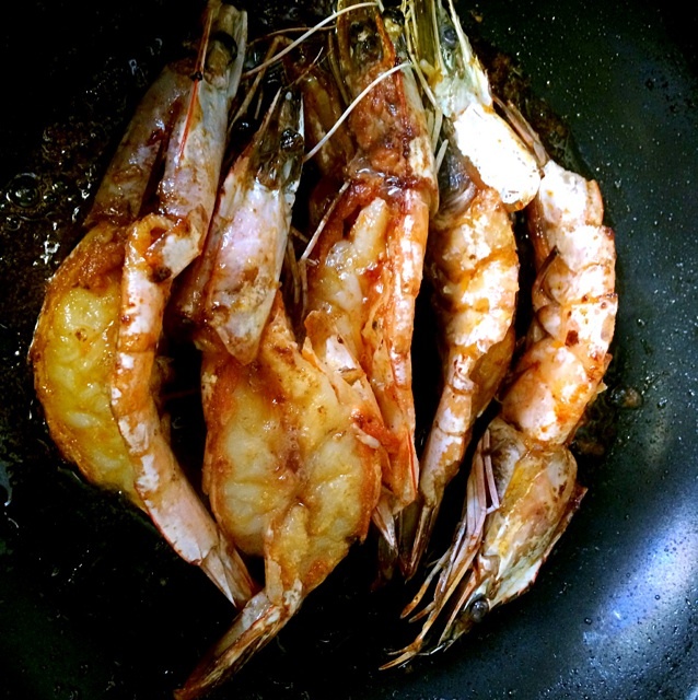 香煎大蝦的做法 步骤2