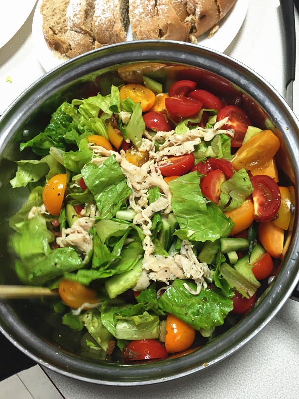 清爽開胃松露迷迭香蔬菜雞絲沙拉（3分鐘搞定減肥餐）的做法 步骤8