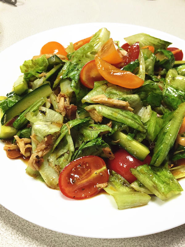 清爽開胃松露迷迭香蔬菜雞絲沙拉（3分鐘搞定減肥餐）的做法 步骤9