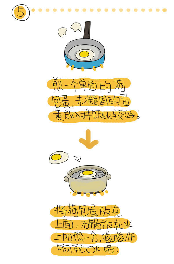 歐巴來了也不用點外賣：韓式石鍋拌飯！的做法 步骤5