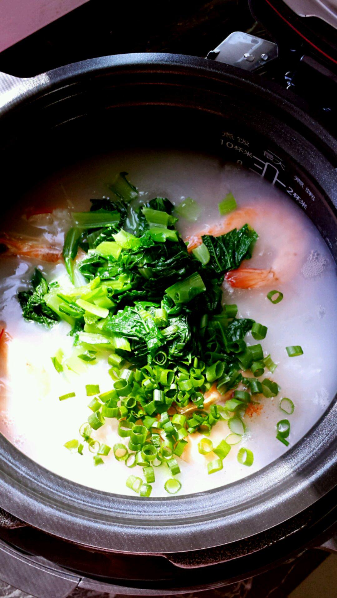 鮮蝦蔬菜粥的做法 步骤10