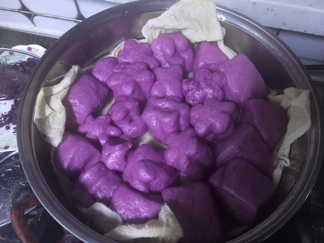 紫薯小饅頭的做法 步骤2