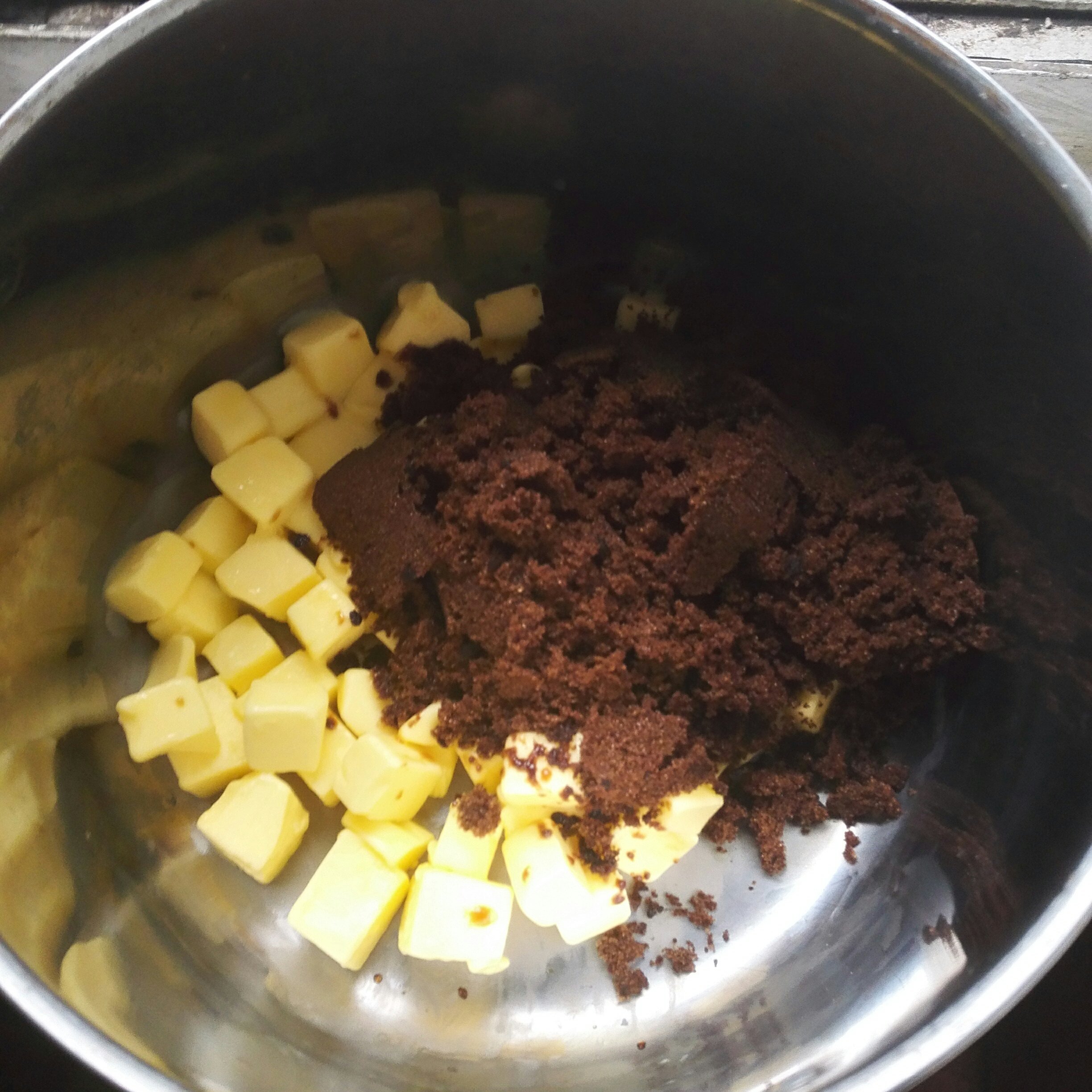 紅糖香蕉核桃磅蛋糕的做法 步骤1