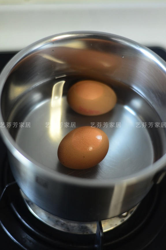 蘆筍燒烤菇溫泉蛋色拉的做法 步骤2