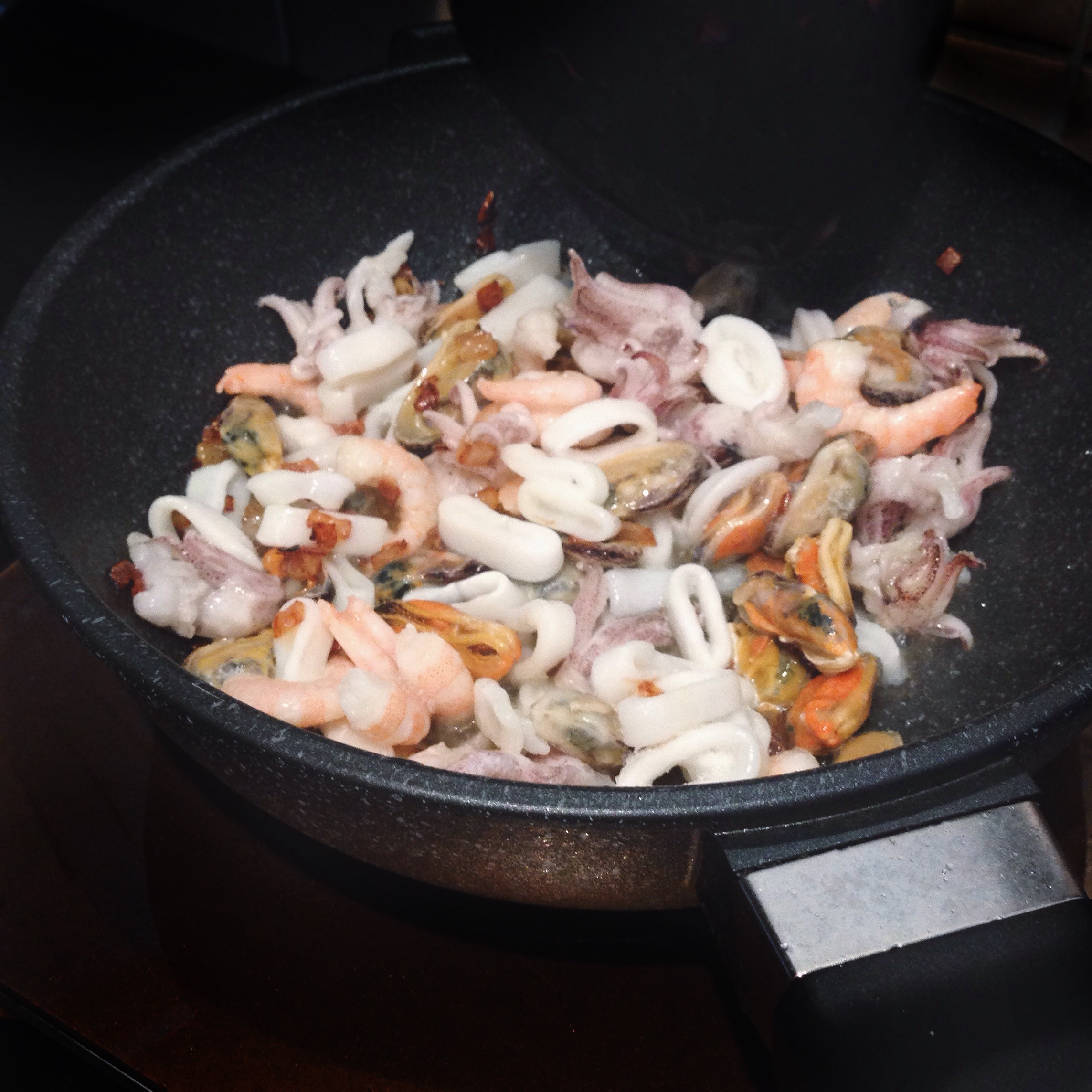 意式海鮮燴飯 Seafood Risotto的做法 步骤3