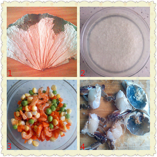 【頭媽廚房41】荷蟹珍珠飯的做法 步骤1