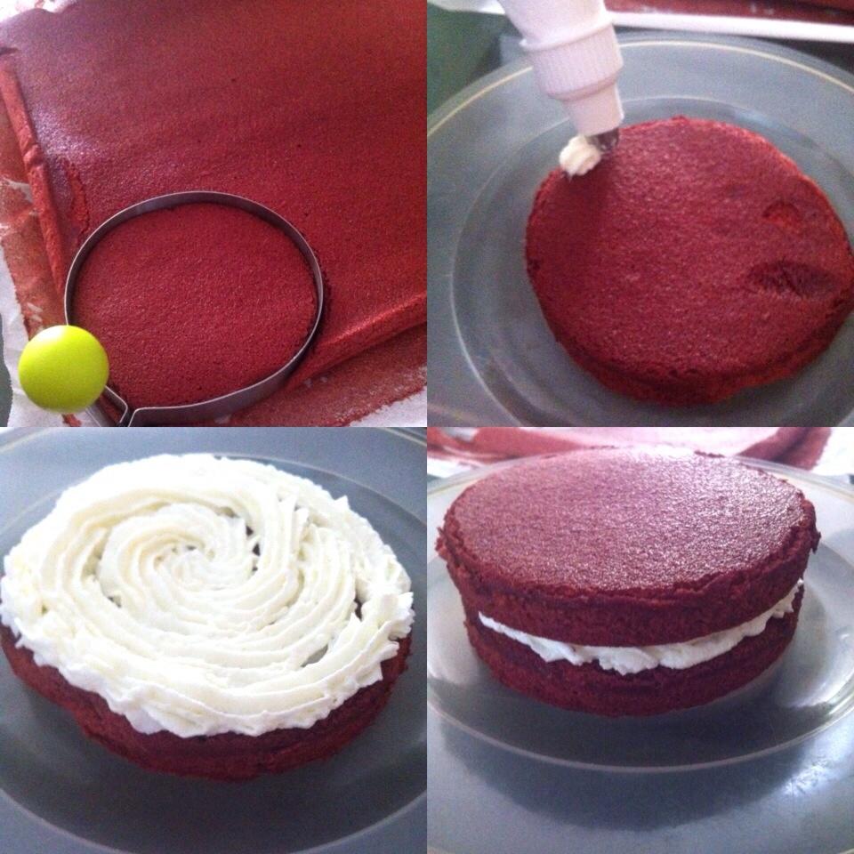 紅絲絨蛋糕Red Velvet Cake的做法 步骤5