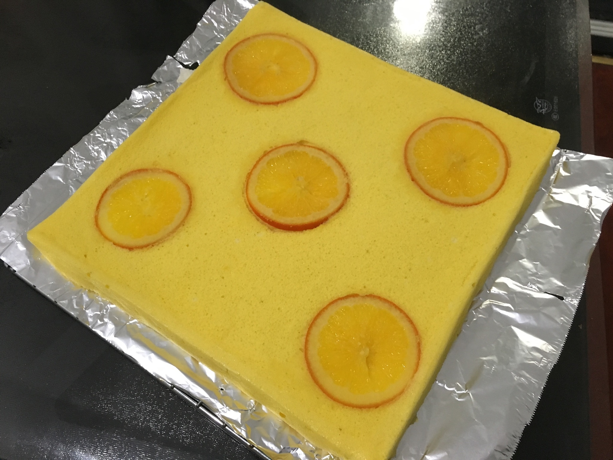 香橙蛋糕卷的做法 步骤2