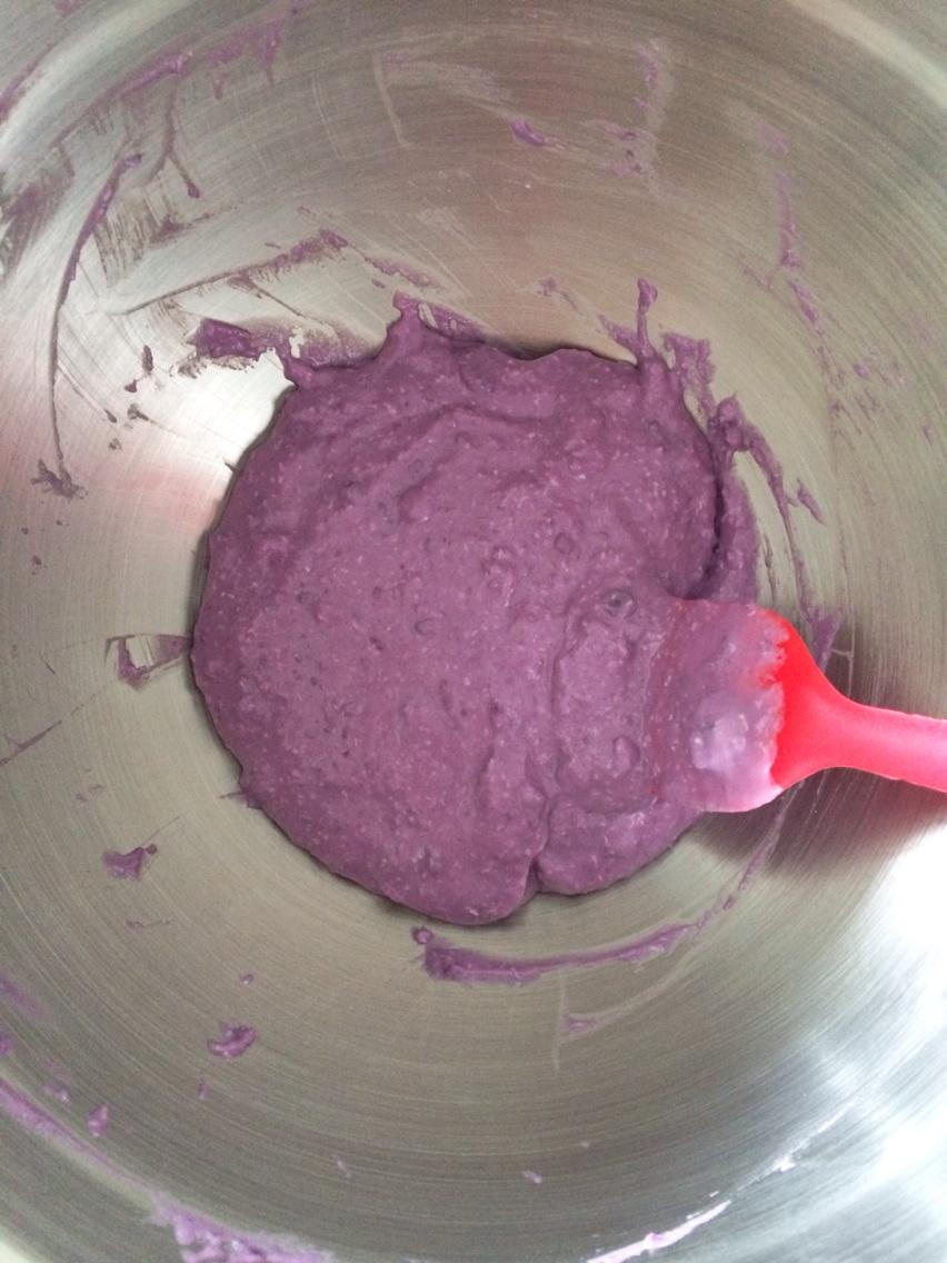紫薯椰香戚風的做法 步骤2
