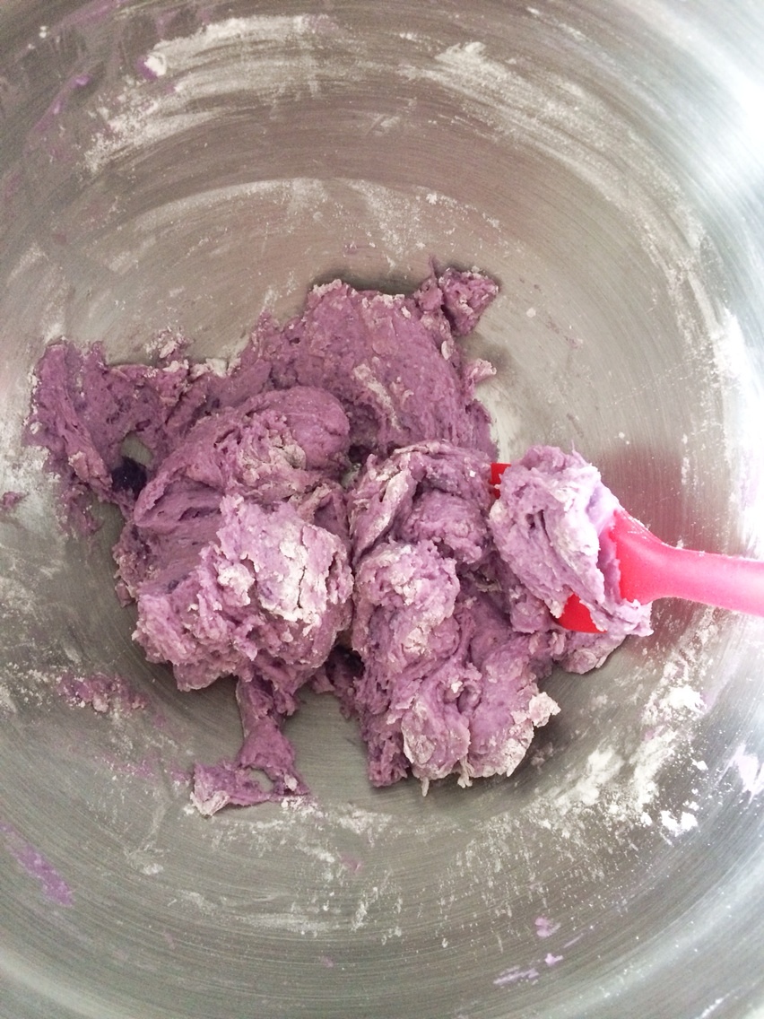 紫薯椰香戚風的做法 步骤3