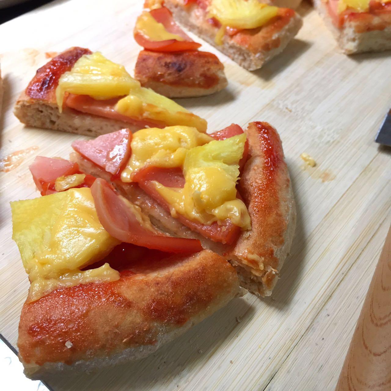 懶人pizza-菠蘿火腿腸芝士的做法 步骤10