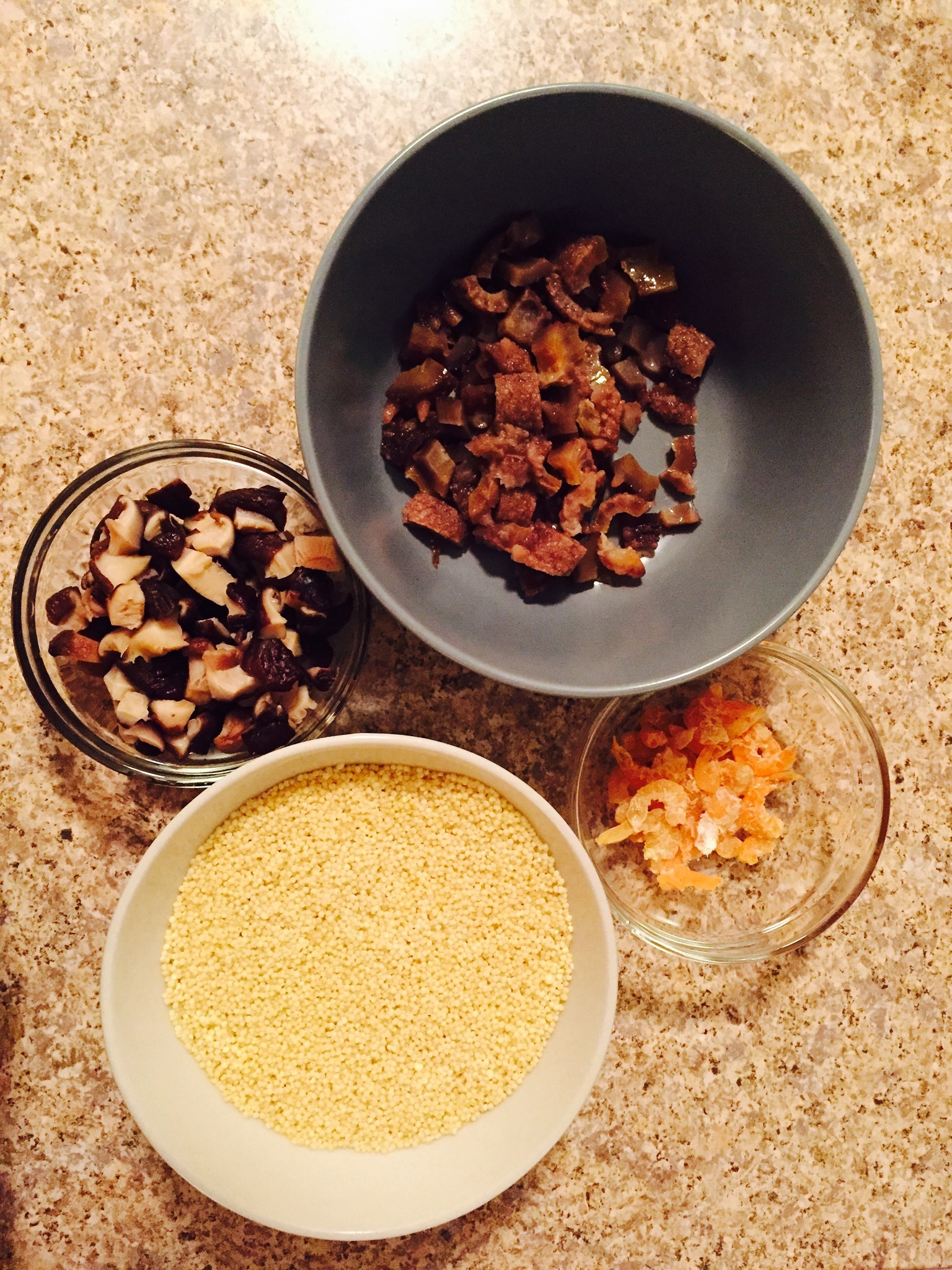 雞湯海蔘香菇小米粥的做法 步骤4