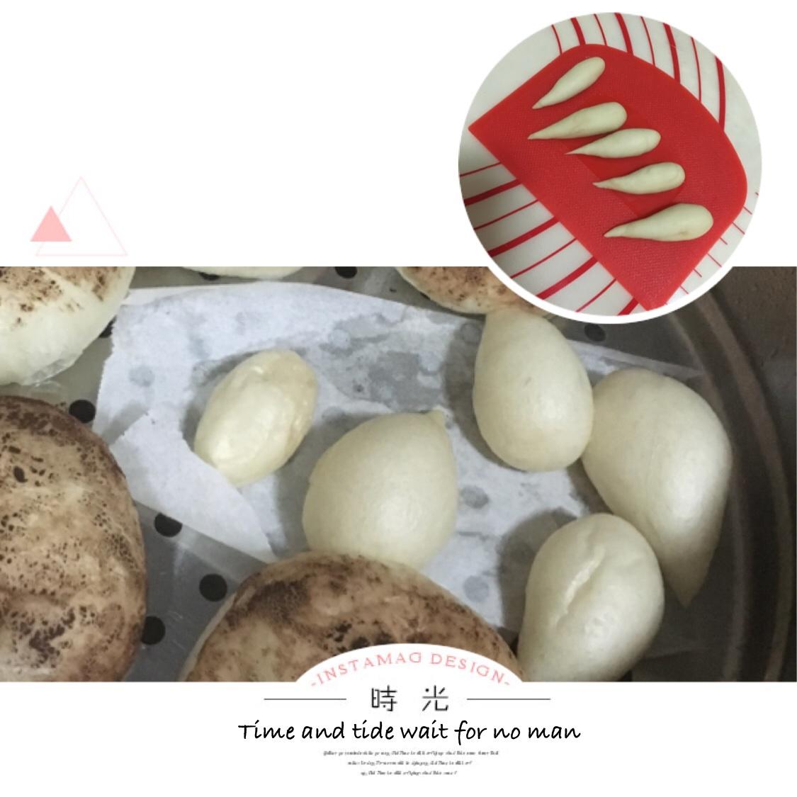 蘑菇包、貝殼夾餅、花捲和饅頭的做法 步骤13
