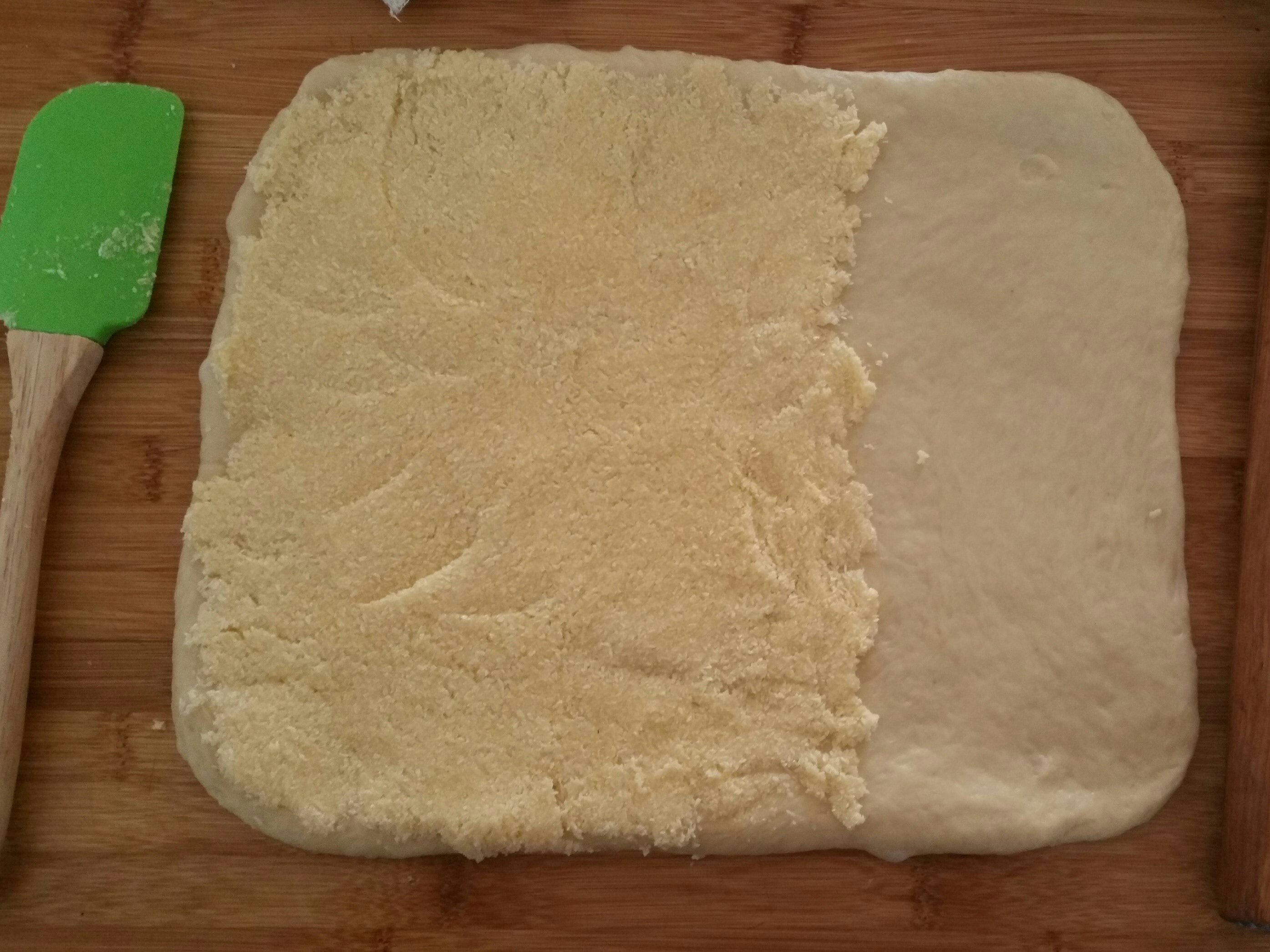 湯種淡奶油椰蓉手撕麪包的做法 步骤5