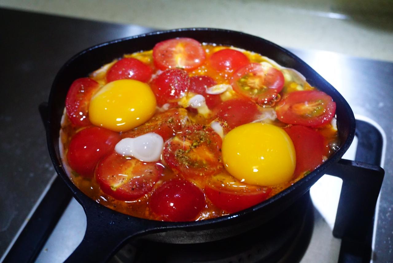 『快手早餐』番茄焗蛋的做法 步骤4