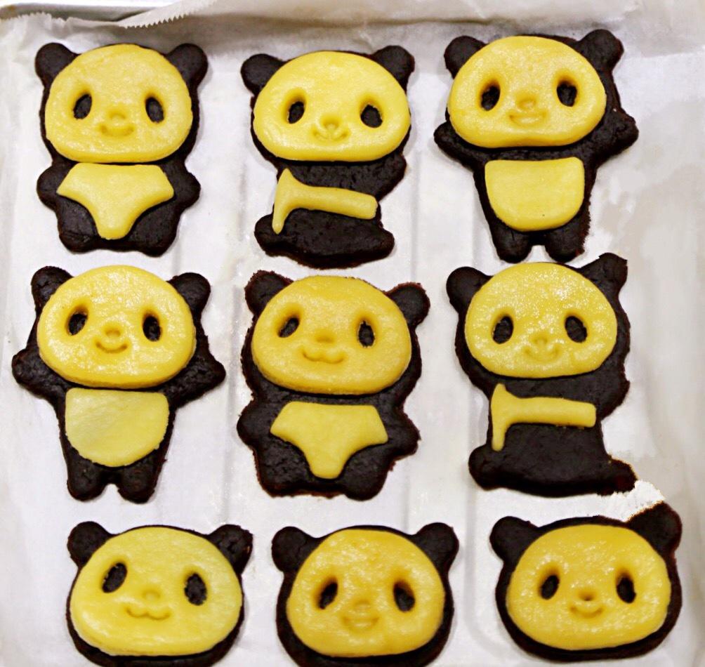 小熊貓餅乾的做法 步骤5