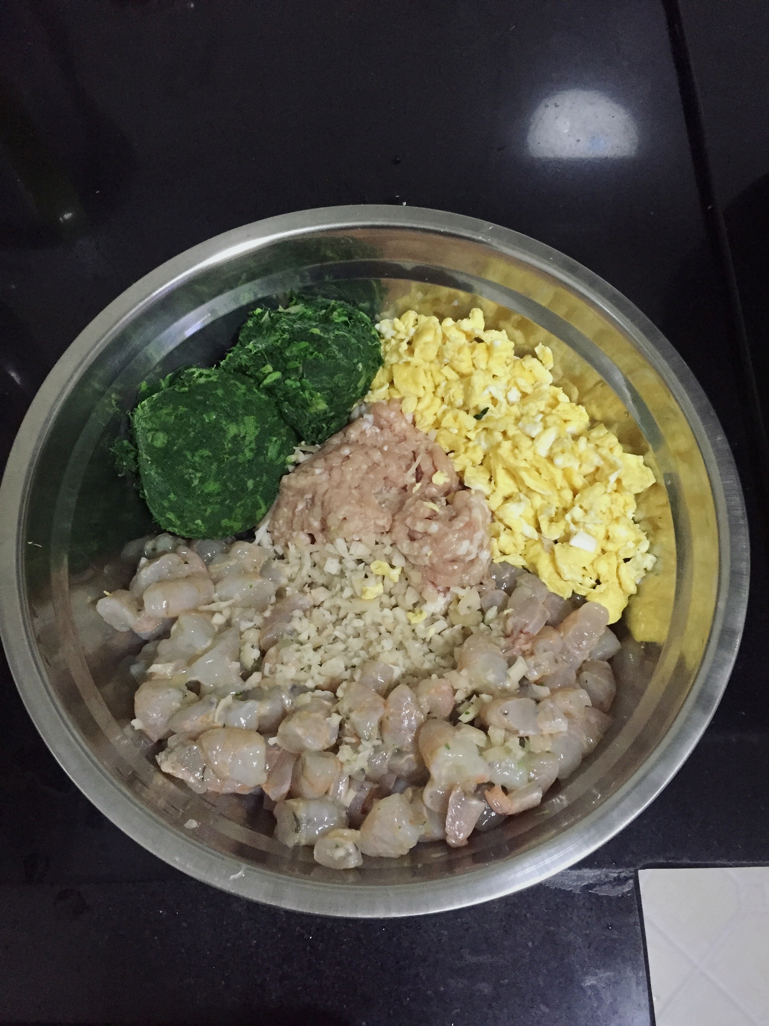 菠菜三鮮水餃的做法 步骤5