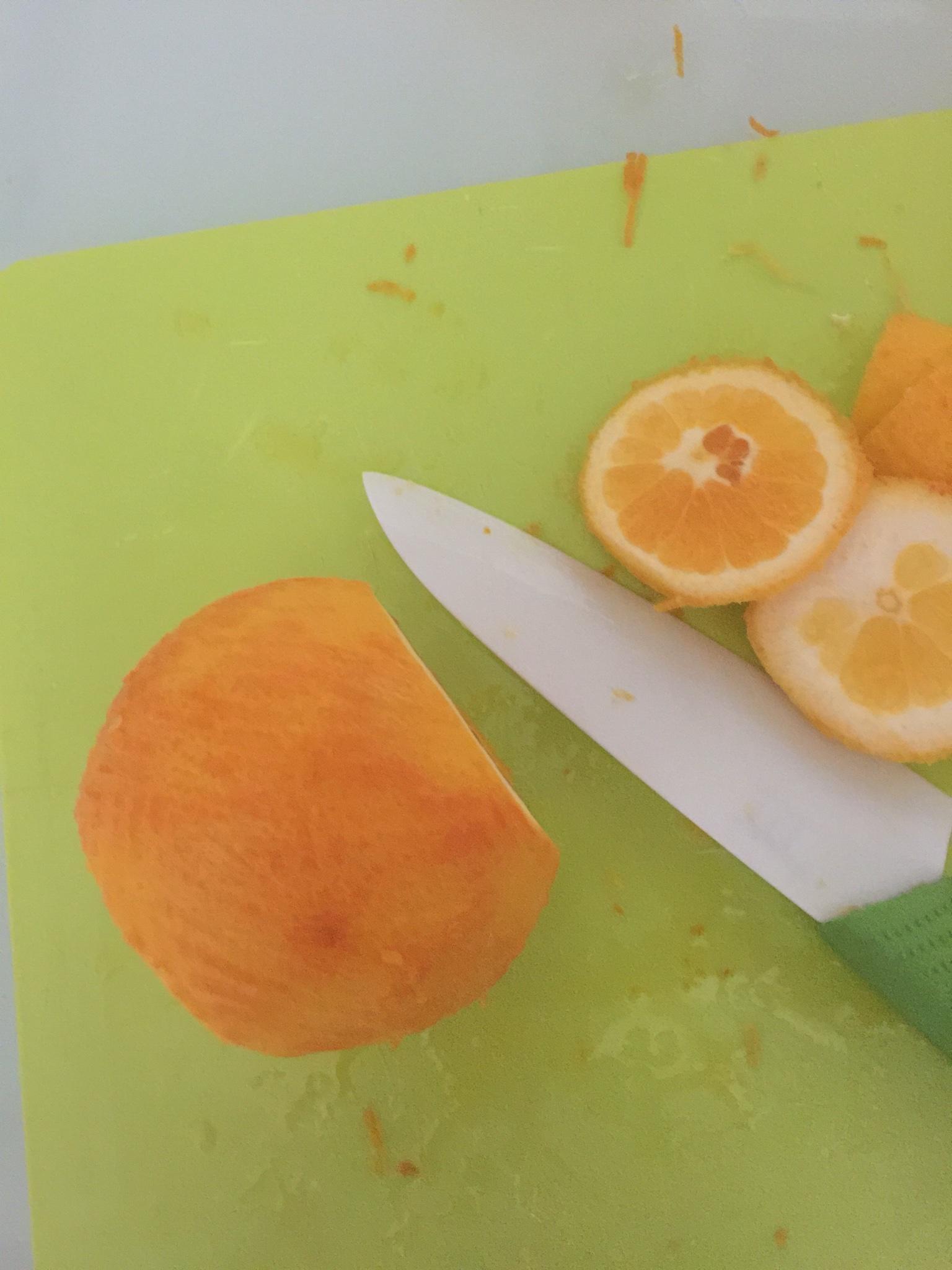冰糖檸檬香橙醬--麪包機版的做法 步骤3