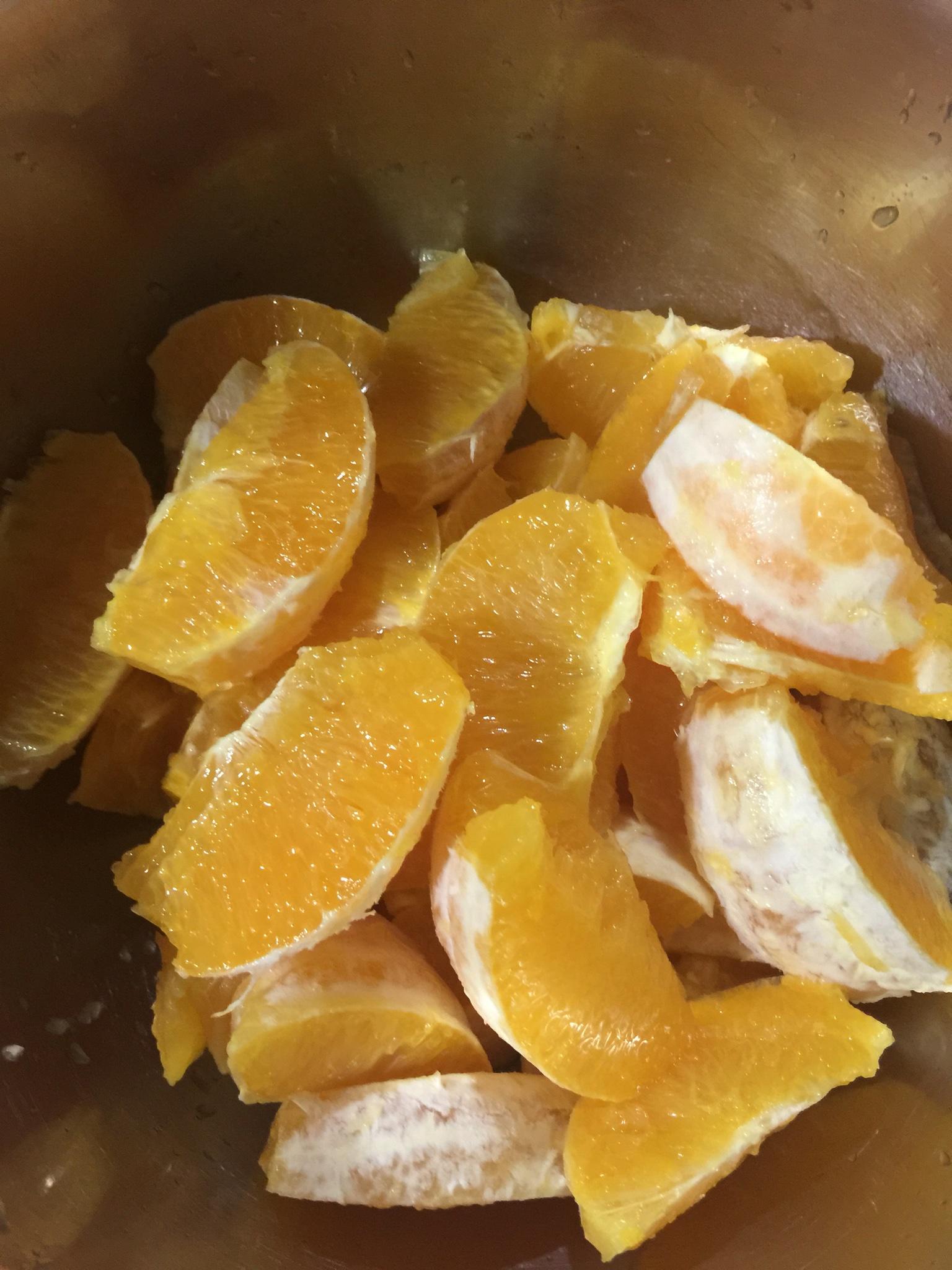 冰糖檸檬香橙醬--麪包機版的做法 步骤5