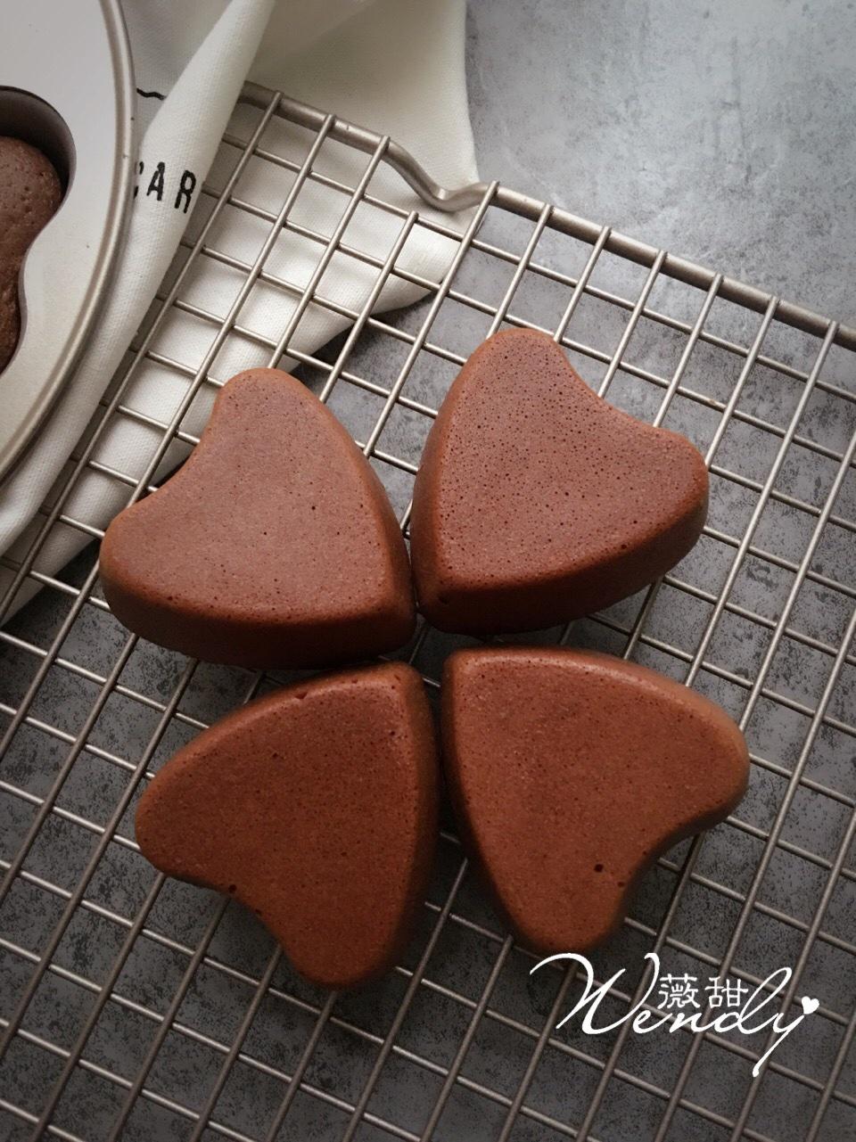 榛子巧克力心形蛋糕的做法 步骤13