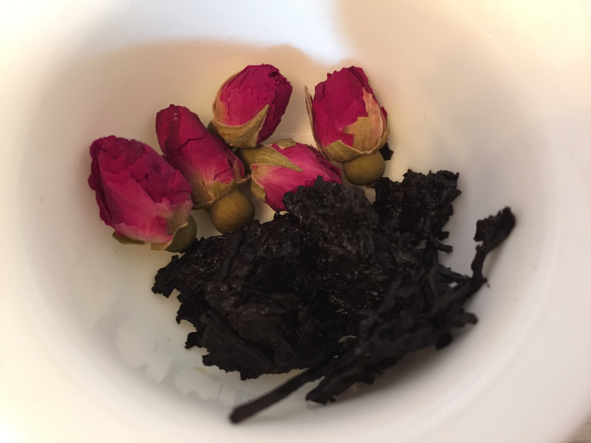 玫瑰普洱茶湯圓的做法 步骤1