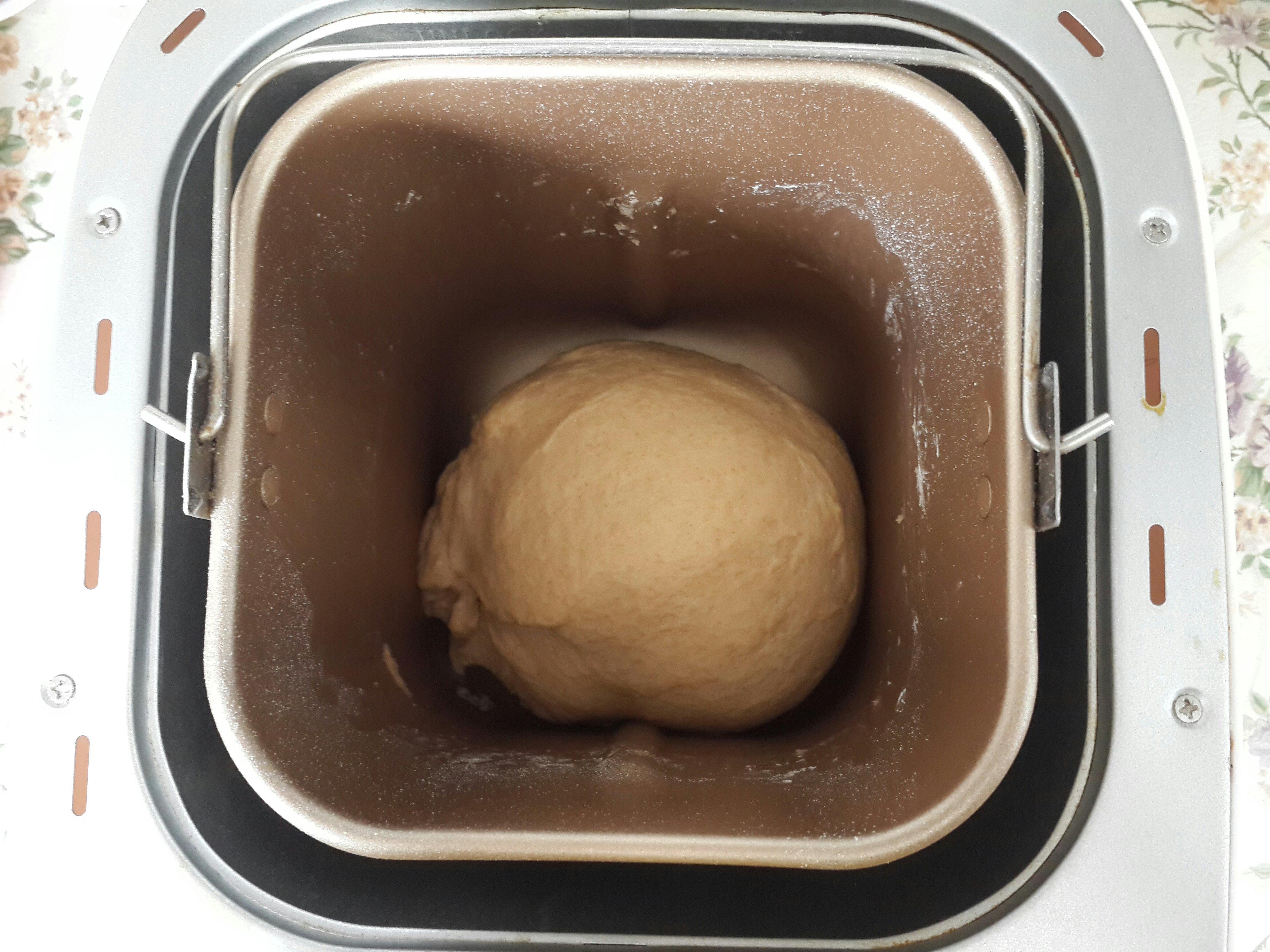 超柔軟淡奶油全麥吐司（麪包機版）的做法 步骤3
