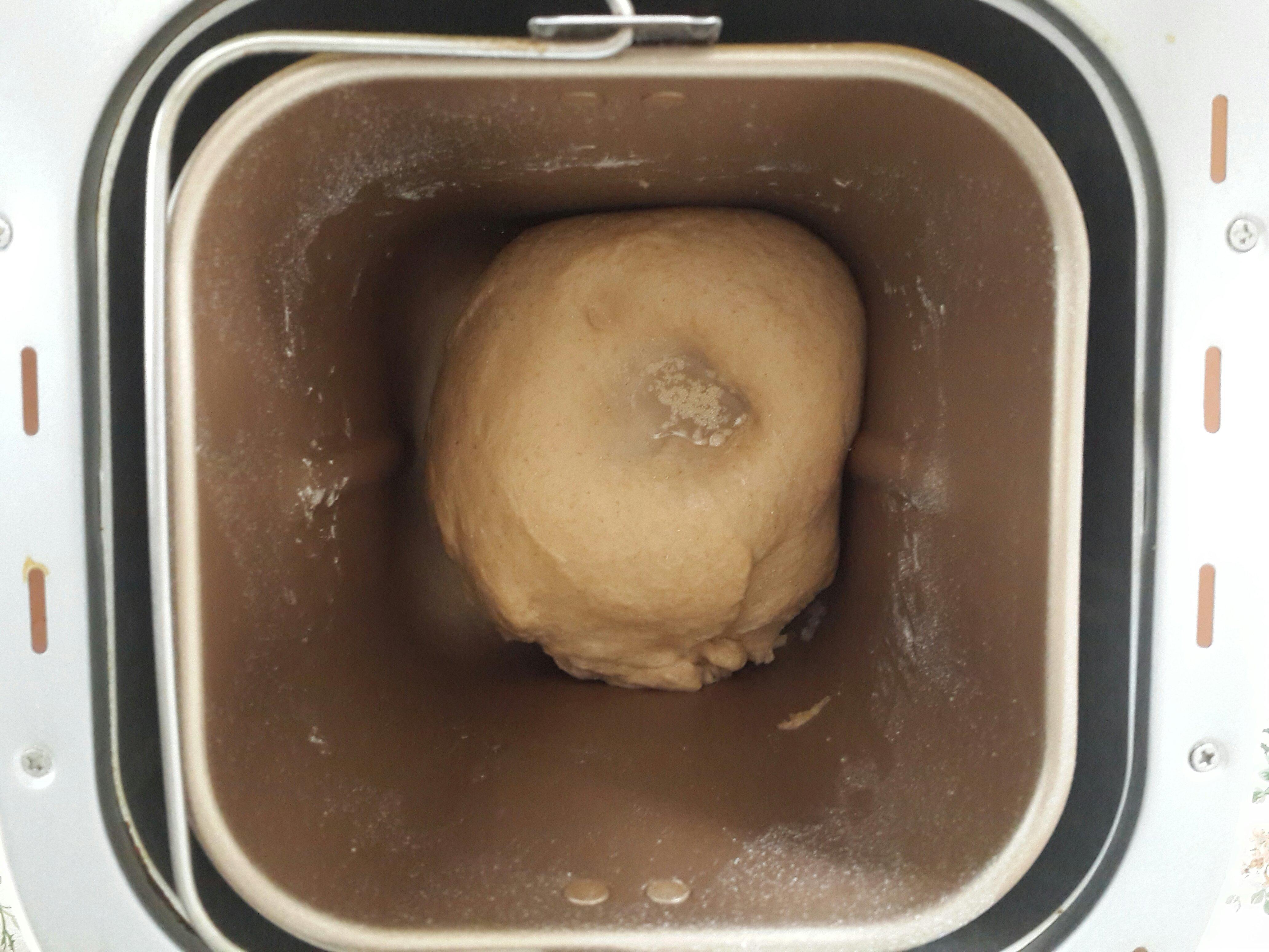 超柔軟淡奶油全麥吐司（麪包機版）的做法 步骤4