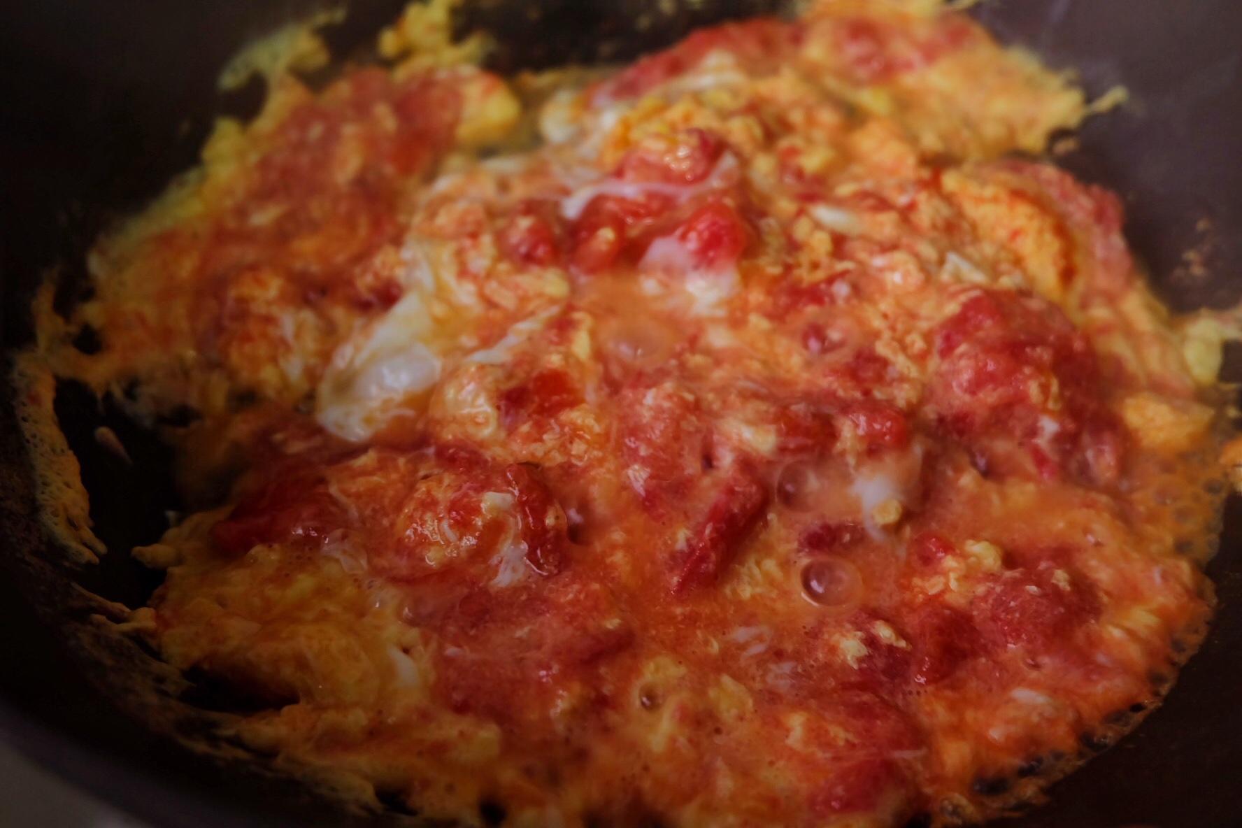西紅柿雞蛋燴餌塊（超下飯西紅柿炒蛋做法）的做法 步骤6