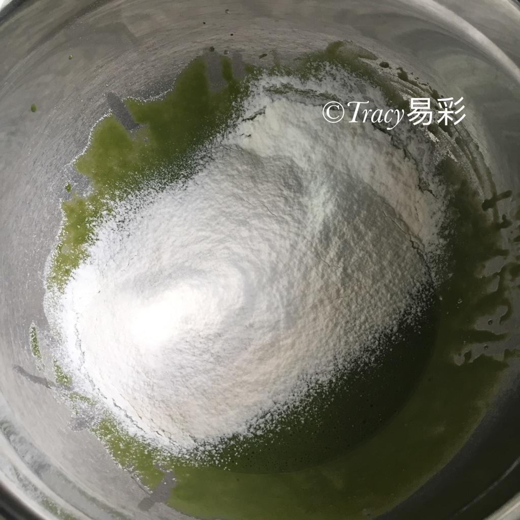 日式抹茶蛋糕卷的做法 步骤3