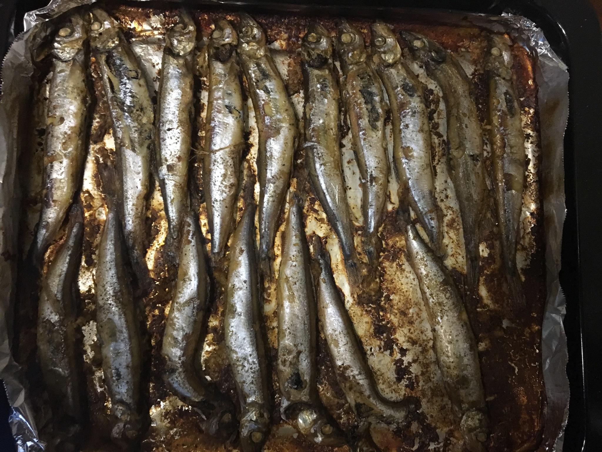 杜坎-無油版烤多春魚的做法 步骤4